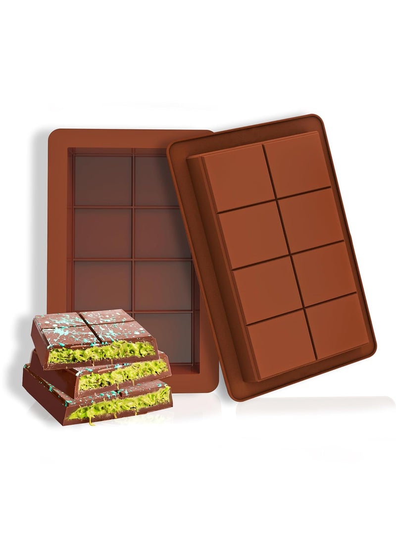 Karp KARP Silicone Chocolate Mould | Deep Chocolate Bar Mold for Dubai Chocolate Bar Pistachio | Kunafa Chocolate Mold (Small)  - Image 1