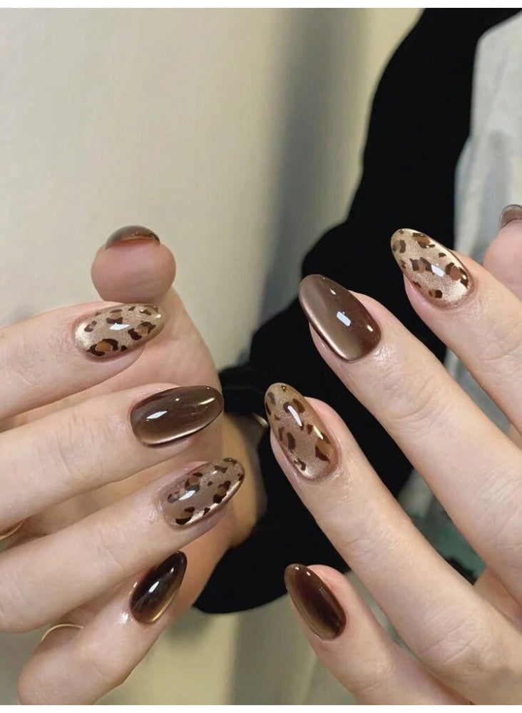 Sugargirl Sugar Girls Leopard Press-On Nails: Instant Salon Quality Manicure - Easy & Effortless Elegance! - Image 1