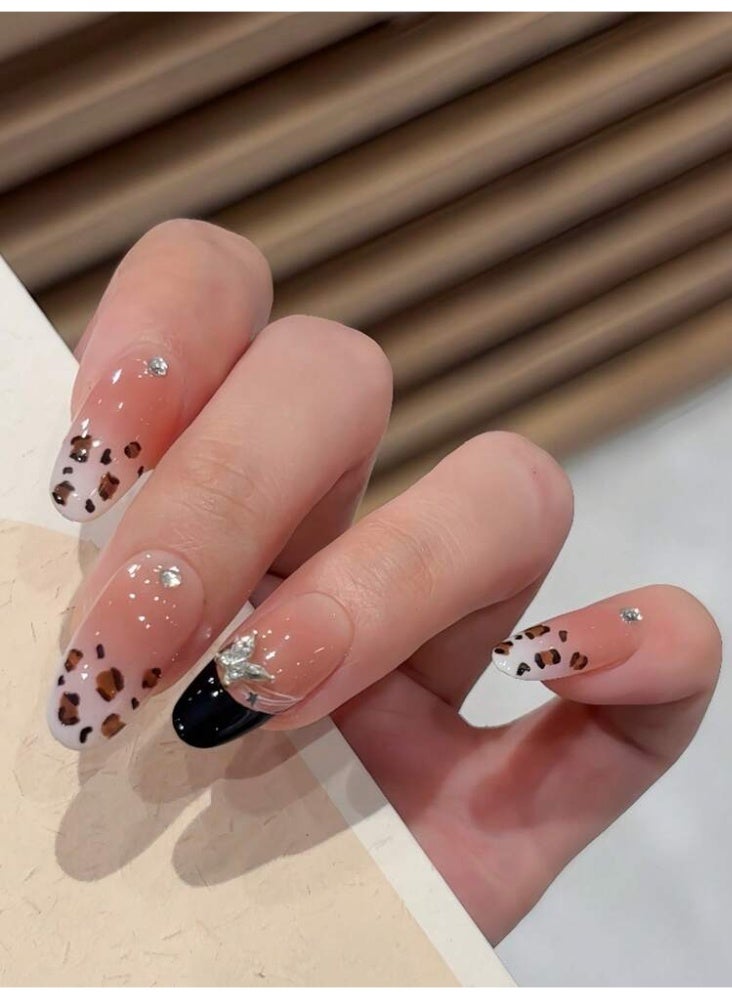 Sugargirl Sugar Girls Leopard Press-On Nails: Instant Salon Quality Manicure - Easy & Effortless Elegance! - Image 3
