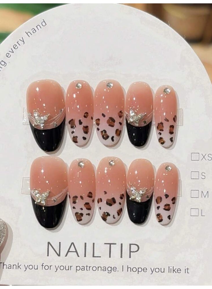 Sugargirl Sugar Girls Leopard Press-On Nails: Instant Salon Quality Manicure - Easy & Effortless Elegance! - Image 2