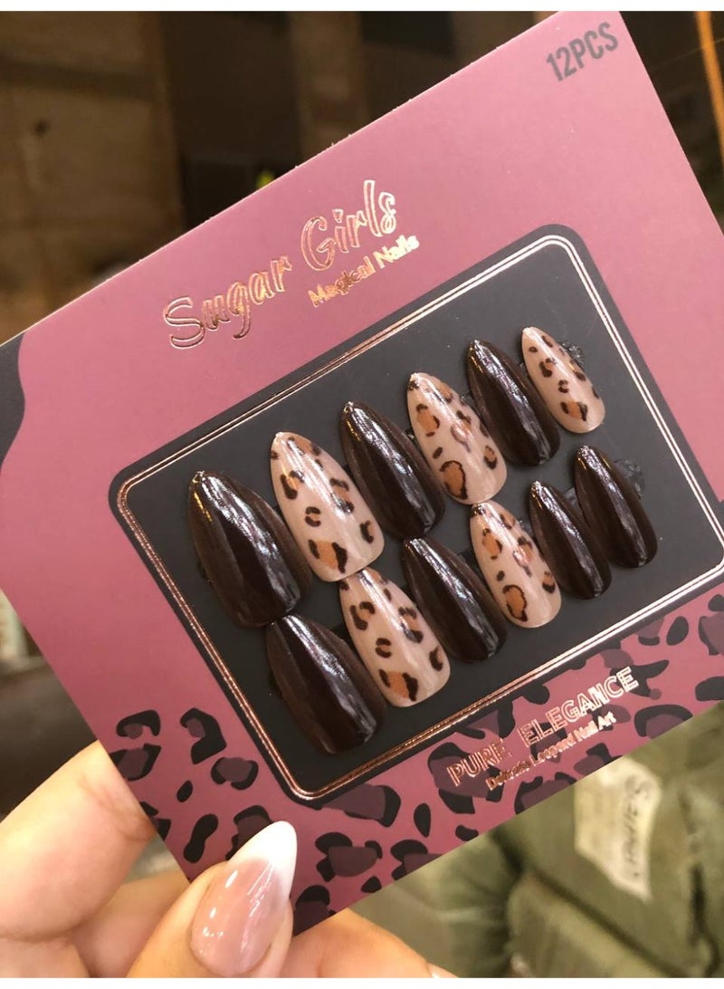 Sugargirl Sugar Girls Leopard Press-On Nails: Instant Salon Quality Manicure - Easy & Effortless Elegance! - Image 4