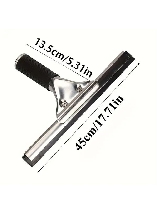 Black Glass Scraper 17 72 Inch Metal Squeegee Blade Ergonomic Handle Durable Vehicle And Shower Window Cleaner - Image 2