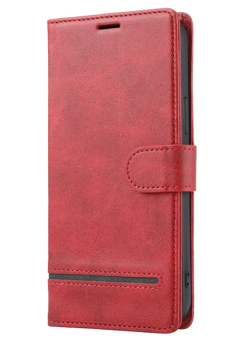 Suteni Flip Cover Leather Protective Hidden Card Slots Phone Case for iPhone - Image 1