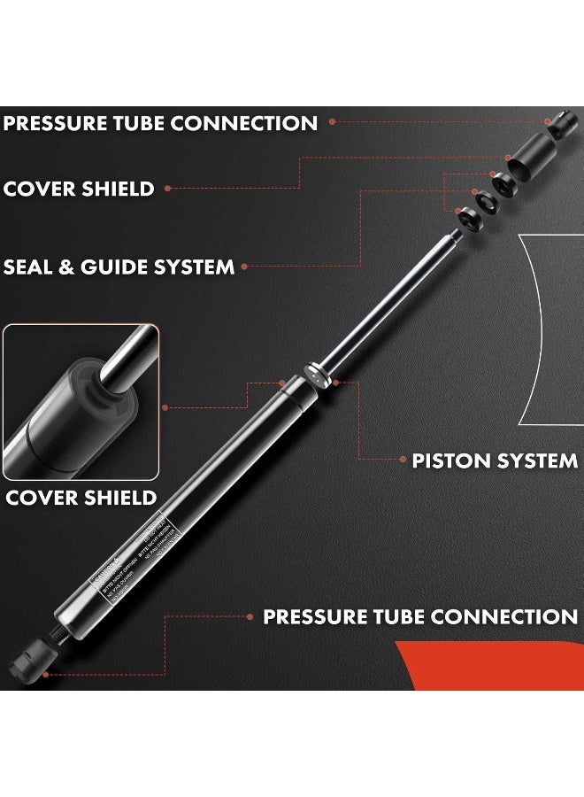 A-Premium Tailgate Rear Trunk Lift Supports Shock Struts Compatible With Select Mitsubishi Models - Galant 2008 2009 2010 2011 2012, Sedan  - Image 5