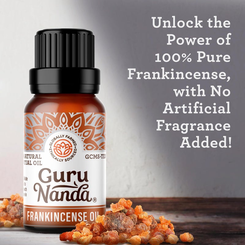 GuruNanda Frankincense Essential Oil (2x0.5 Fl oz), 100% Pure, Natural, Undiluted Aromatherapy Oil for Diffusers, Supports Join Health & Radiant Skin - Image 3