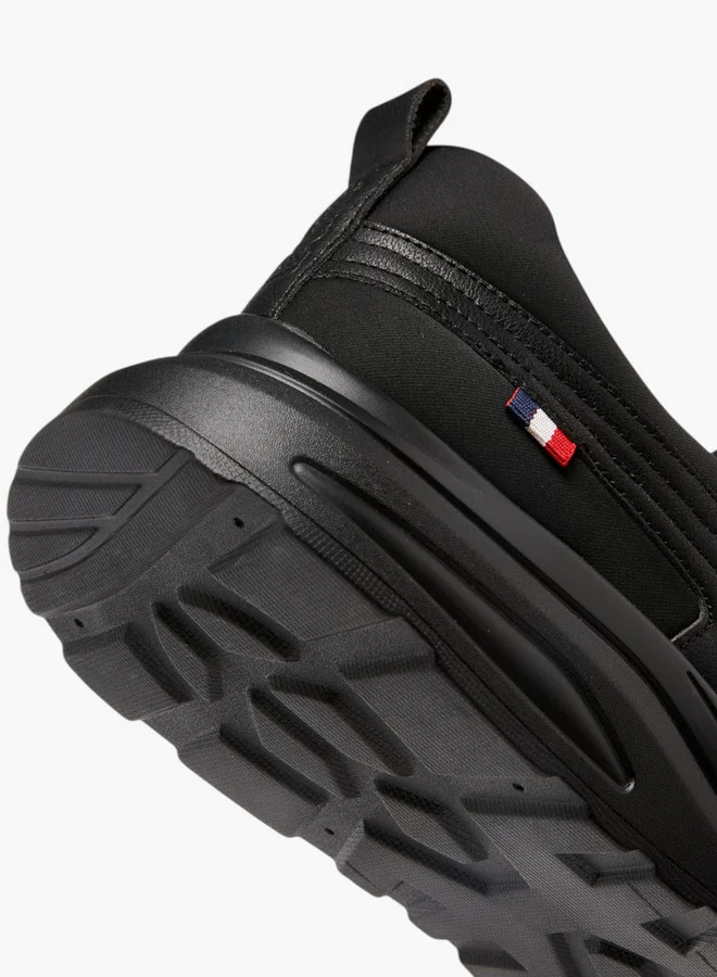 Lee Cooper Men's Solid Slip-On Sneakers with Pull Tabs