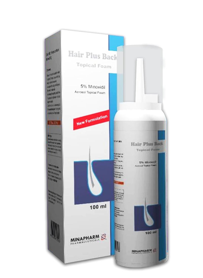 Hair Plus Back Topical Foam 5% Minoxidil 100 Ml  - Image 2