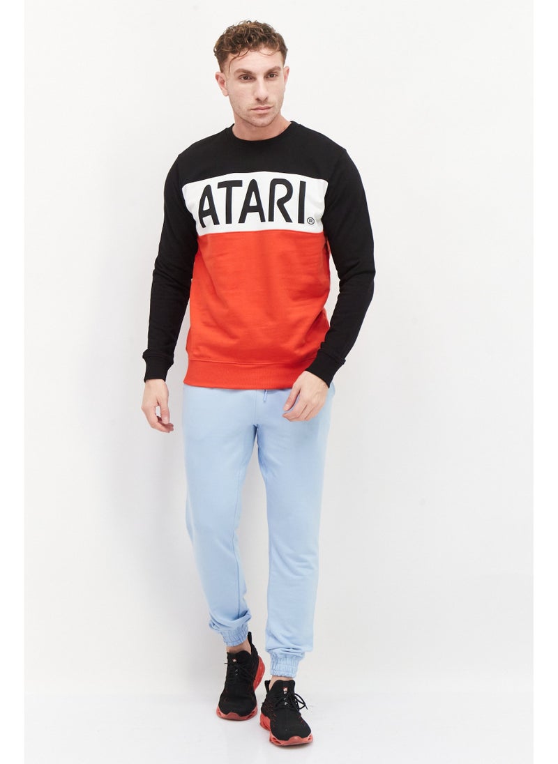 DIFUZED Men Crew Neck Printed Long Sleeves Sweatshirt, Navy - Image 5