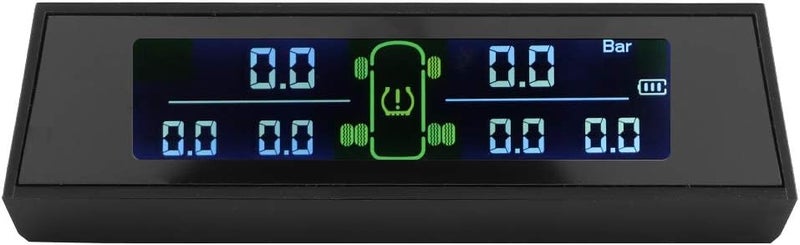 كلاراكو نظام مراقبة ضغط الإطارات، شاشة LCD عالية الدقة، نظام مراقبة ضغط الإطارات، كاشف مراقبة TPMS يعمل بالطاقة الشمسية مع 6 مستشعرات خارجية LCD للسيارات الترفيهية - Image 1