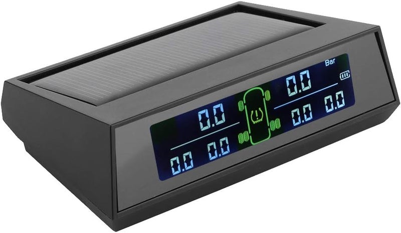 كلاراكو نظام مراقبة ضغط الإطارات، شاشة LCD عالية الدقة، نظام مراقبة ضغط الإطارات، كاشف مراقبة TPMS يعمل بالطاقة الشمسية مع 6 مستشعرات خارجية LCD للسيارات الترفيهية - Image 2