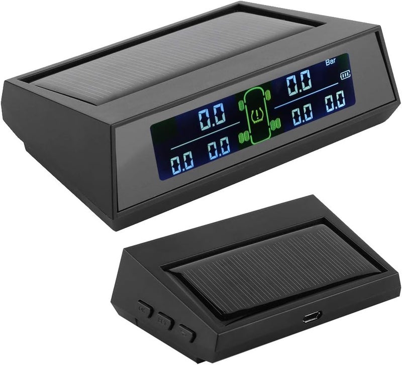كلاراكو نظام مراقبة ضغط الإطارات، شاشة LCD عالية الدقة، نظام مراقبة ضغط الإطارات، كاشف مراقبة TPMS يعمل بالطاقة الشمسية مع 6 مستشعرات خارجية LCD للسيارات الترفيهية - Image 4