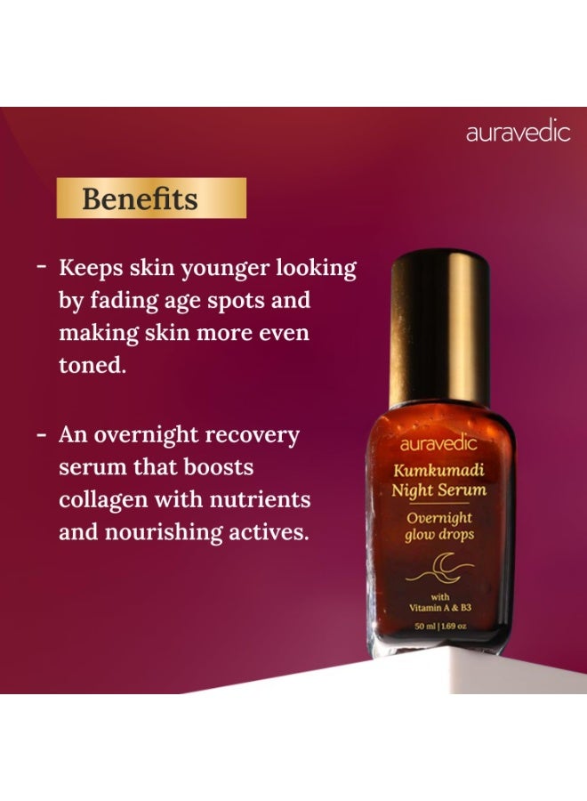 Auravedic Kumkumadi night Serum 50ml - Image 3