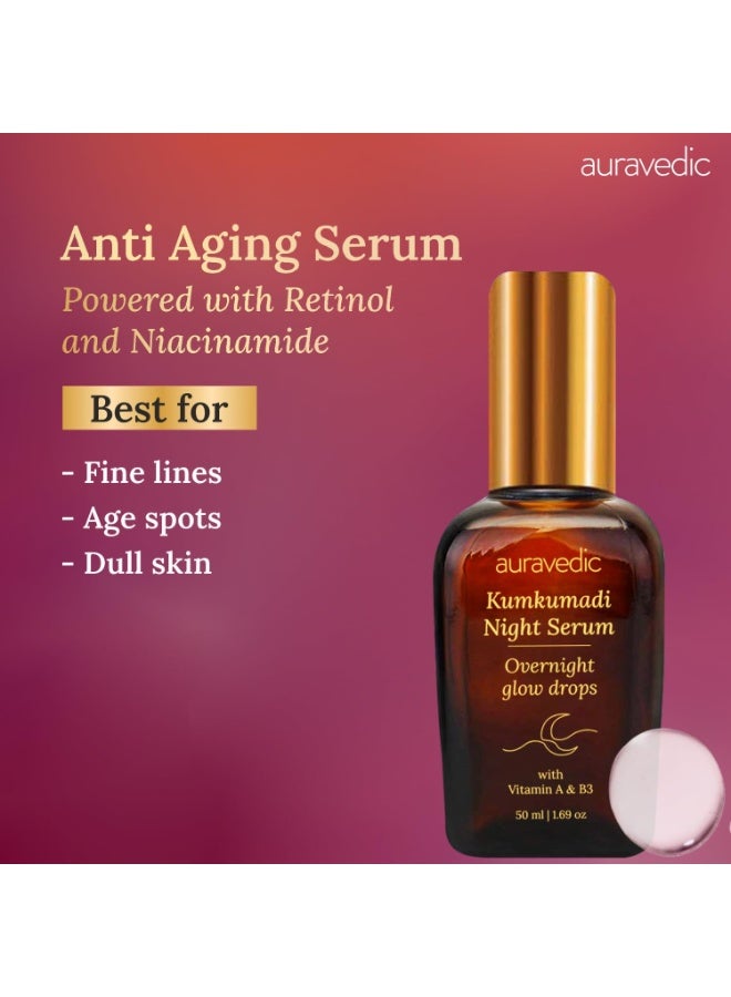 Auravedic Kumkumadi night Serum 50ml - Image 4