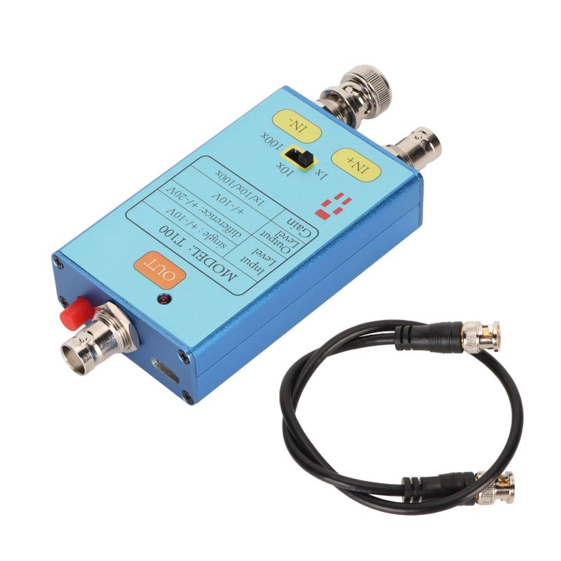 Plug And Play USB 3.0 Oscilloscope With 1X 10X 100X Intelligent Differential Probe Low Noise Signal Amplifier - Image 5