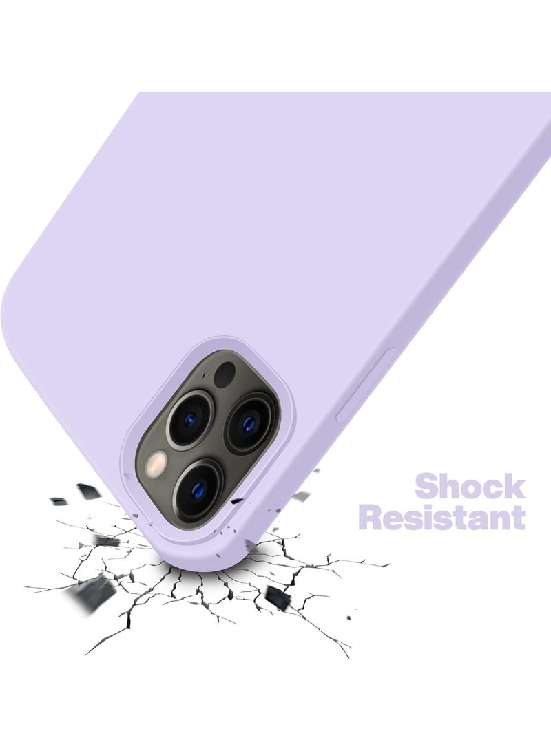 جراب متوافق مع iPhone 12/12 Pro مقاس 6.1 بوصة، جراب هاتف نحيف من السيليكون السائل مكون من 4 طبقات من المطاط الهلامي الناعم المقاوم للصدمات مع بطانة من الألياف الدقيقة المضادة للخدش (Moov) - Image 5