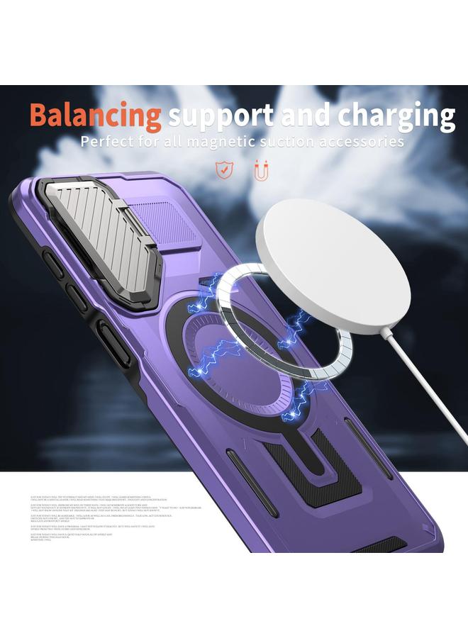 اس-توب جراب لهاتف Samsung Galaxy A05s مع حامل إطار وغطاء هاتف MagSafe - Image 3