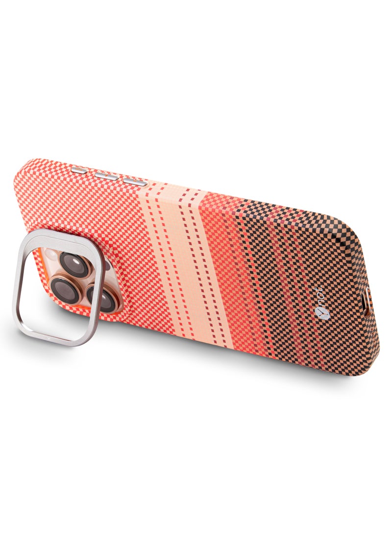 YNOT MagSafe Protective Case with Camera Holder for iPhone 14 Pro - Red and pink - Image 5