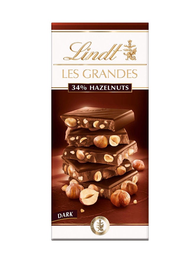 Les Grandes Dark Chocolate with Hazelnut Bar