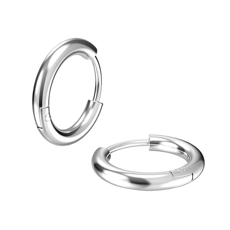 European and American Style Stainless Steel Earrings for Men and Women, Titanium Steel Ear Clips and Studs
