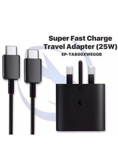 Phone Planet Samsung Original 25W Fast Phone Charger For Samsung Galaxy S20 S20+ S20 Ultra Note 20 Ultra USB-C Fast Charging Wall Charger With Cable  - Image 1