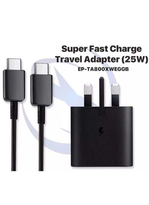 Samsung Original 25W Fast Phone Charger For Samsung Galaxy S20 S20+ S20 Ultra Note 20 Ultra USB-C Fast Charging Wall Charger With Cable