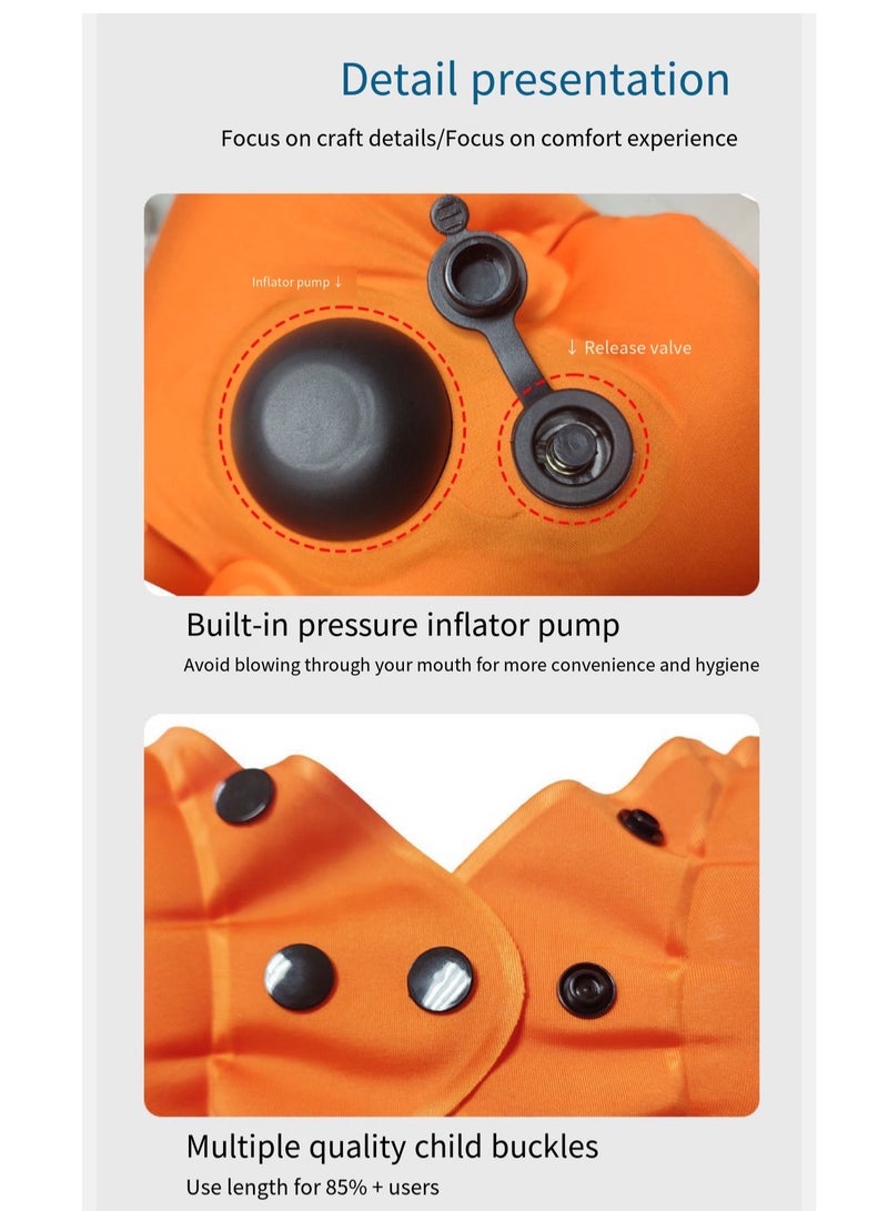 Portable U-shaped Inflatable Neck Pillow Suitable For Traveling, Car And Plane - Image 5