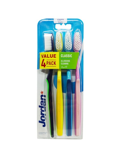 Classic Soft Toothbrushes 4Pcs