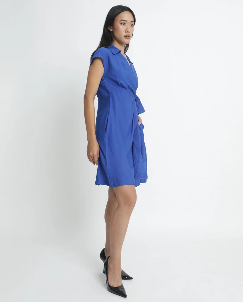 Rareism Women's Extended Sleeve Wrap Dress