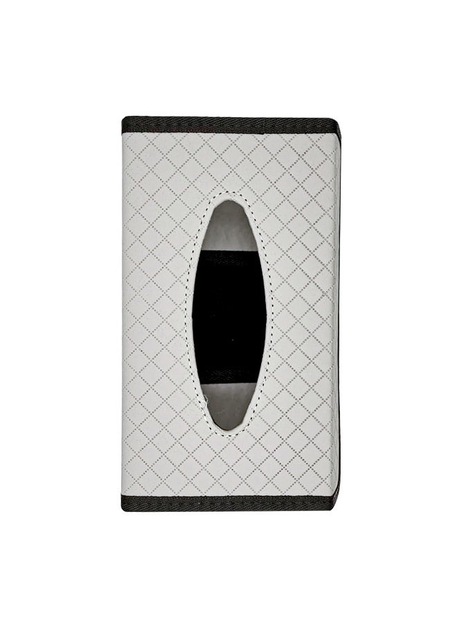 Car Tissue Holder PU Leather Foldable Tissue Box Organizer Napkin Holder for Car Seat Sun Visor Dashboard Home Office Use - Image 3