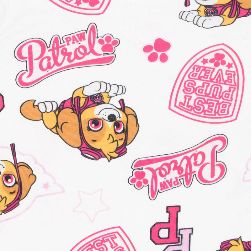 Paw Patrol Girls Pajamas 5 White - Image 3