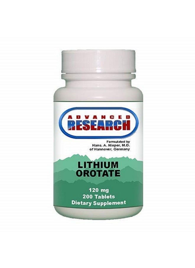 NCI Advanced Research - NCI Advanced Research Dr. Hans Nieper Lithium Orotate Tablets, 120 mg, 200 Count - Image 1