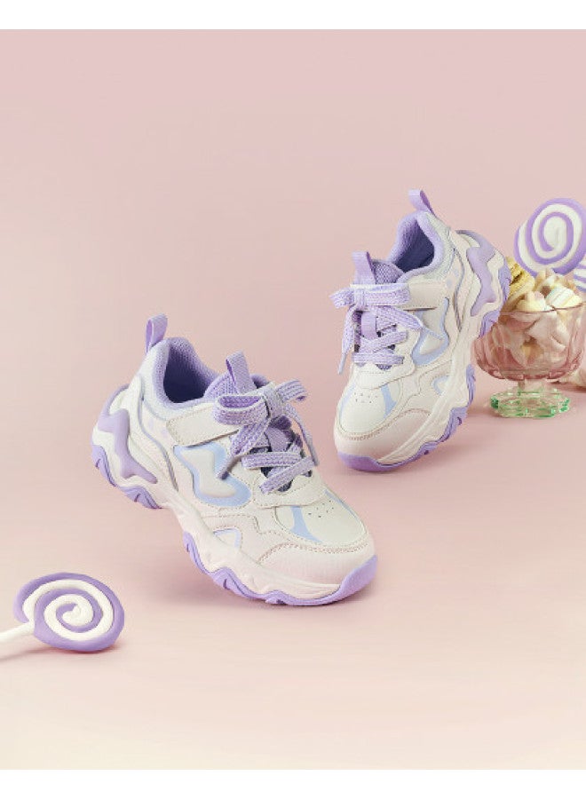 Balabala Anti-slip & Shockproof Kids Sneakers - Girls' Chunky Dad Shoes, 2025 Spring/autumn New Arrival, Versatile School Shoes - Image 1