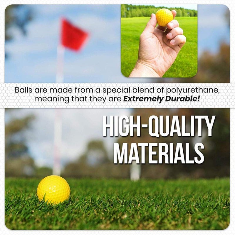 Dsmile Practice Golf Balls, Foam, 36 Count, Yellow - Image 5