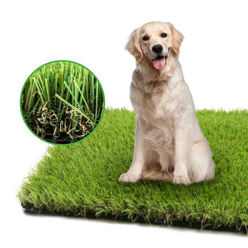 LGR SHINE Artificial Grass Turf for Dogs 4 ft x 6 ft,1.38 inch Fake Grass Pee Pad for Puppy Potty Trainingï¼ŒFaux pet Grass Rug for Indoor/Outdoor Patio,Dogs Wee Wee Pad,Turf Grass Mat for Dogs Potty - Image 1