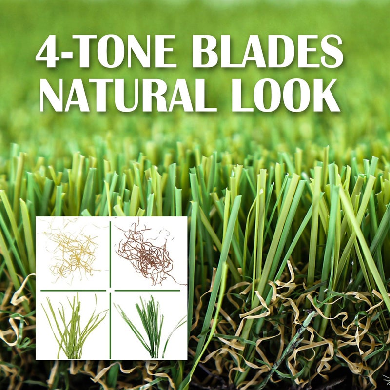 LGR SHINE Artificial Grass Turf for Dogs 4 ft x 6 ft,1.38 inch Fake Grass Pee Pad for Puppy Potty Trainingï¼ŒFaux pet Grass Rug for Indoor/Outdoor Patio,Dogs Wee Wee Pad,Turf Grass Mat for Dogs Potty - Image 3