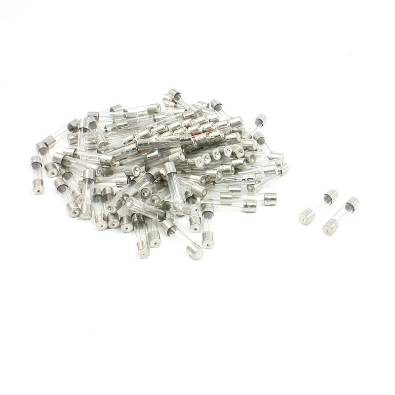 uxcell 100 Pcs 250 Volts 0.5Amp Fast Blow Type Glass Tube Fuses 5 x 20mm - Image 3