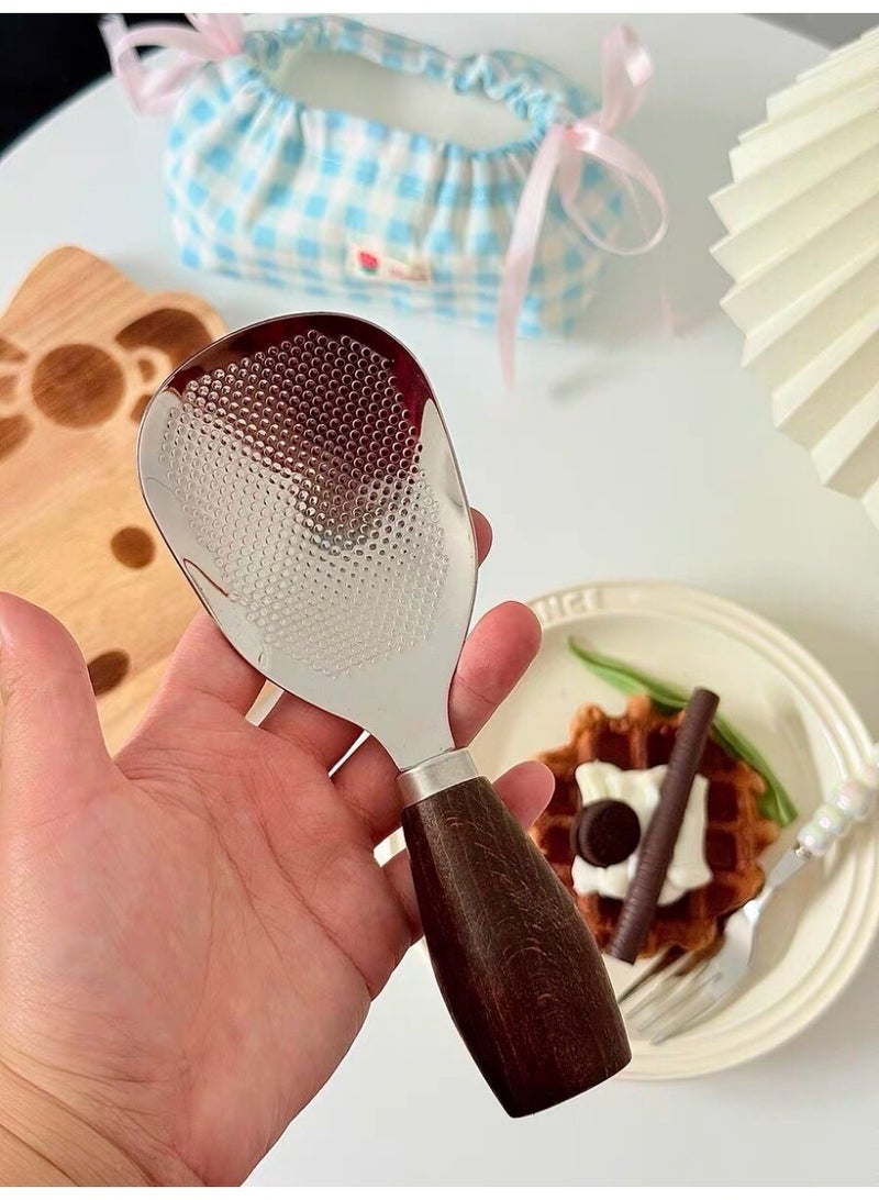 ملعقة أرز قائمة، أدوات تقديم الأرز والبطاطس، مغرفة أرز منزلية مقاومة للحرارة ومضادة للحروق، ملاعق تقديم - Image 4