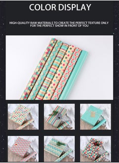 ZCM-HAPPY Premium Gift Wrapping Set with Double-Sided Tape, Decorative Ropes and Stickers - Elegant Luxury Wrapping Paper Kit for All Occasions  - Image 2