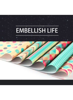 ZCM-HAPPY Premium Gift Wrapping Set with Double-Sided Tape, Decorative Ropes and Stickers - Elegant Luxury Wrapping Paper Kit for All Occasions  - Image 4