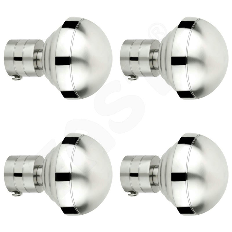 FAST CBS72S Stainless Steel Curtain Rod Bracket Finials for Home Decor Pack of 4pcs. - Image 3