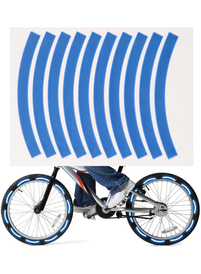 NIBEMINENT 10-Piece Bicycle Reflective Stickers 13.5x0.2x10cm - Image 1