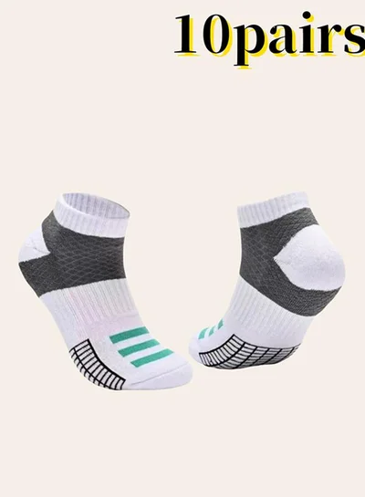 Take Two Pack of 10 - Graphic Print Crew Socks
