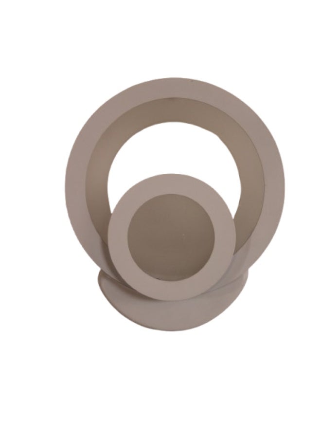 LED wall lamp round shape with warm and white colors LED strip - Image 5