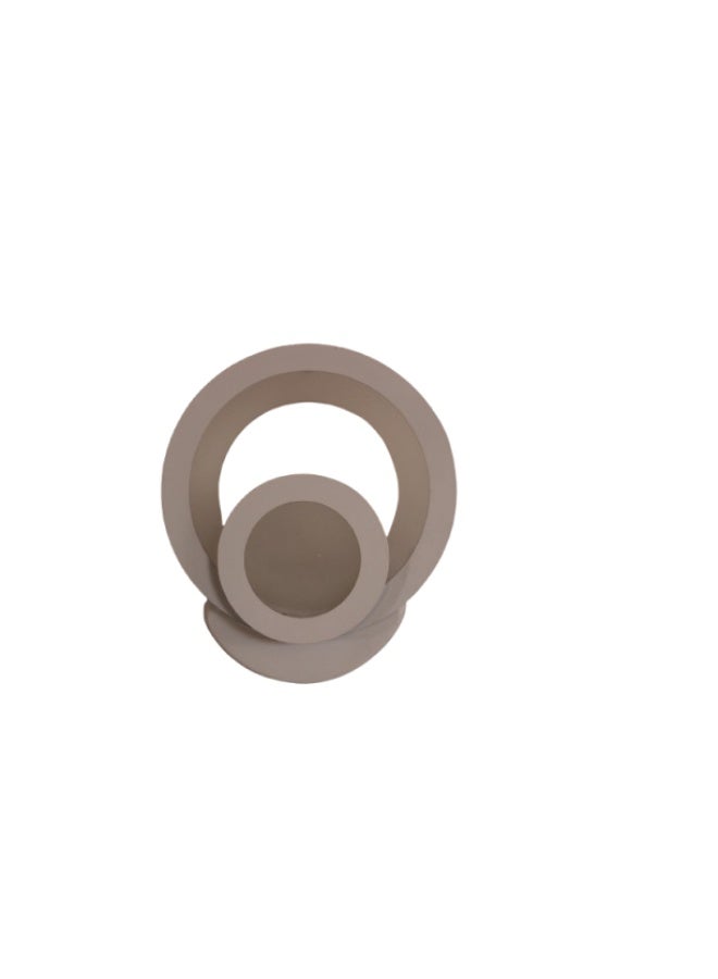 LED wall lamp round shape with warm and white colors LED strip - Image 4