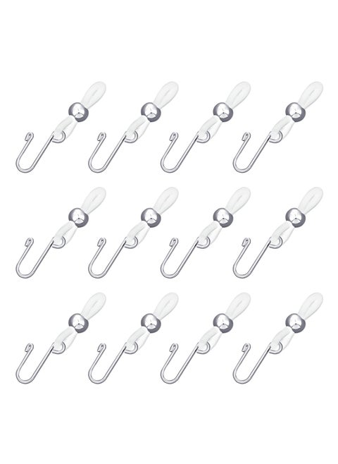Zipper Holder Upper for Jeans, 12PCS Clasp Gadget to Keep Pants Zipper up, Stretch Removable Zipper Puller Silicone Hook for Jeans Zipper and Button, Hook for Skirt Zipper and Button