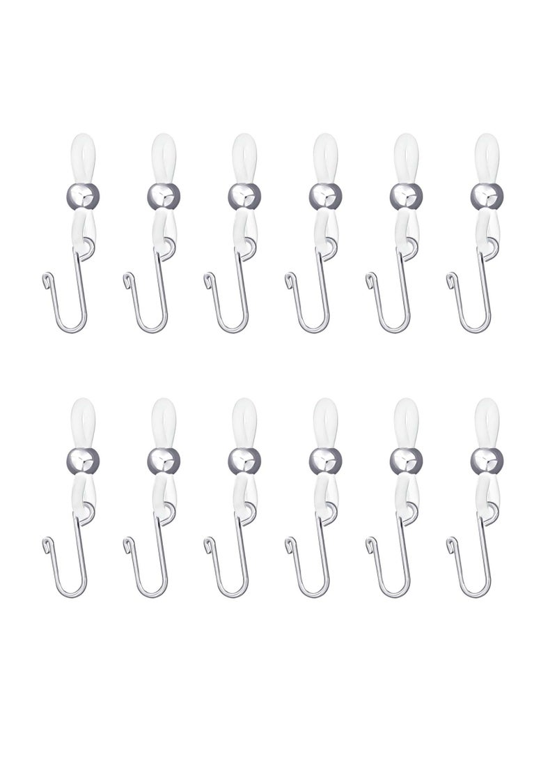 Zipper Holder Upper for Jeans, 12PCS Clasp Gadget to Keep Pants Zipper up, Stretch Removable Zipper Puller Silicone Hook for Jeans Zipper and Button, Hook for Skirt Zipper and Button