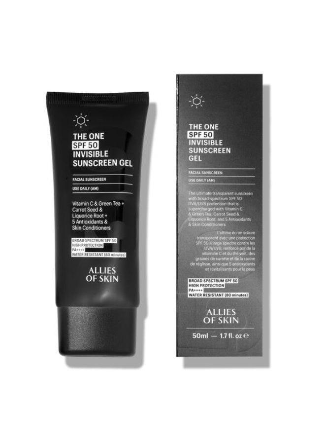 Allies of Skin The One SPF 50 Invisible Sunscreen Gel  50 ML - Image 4