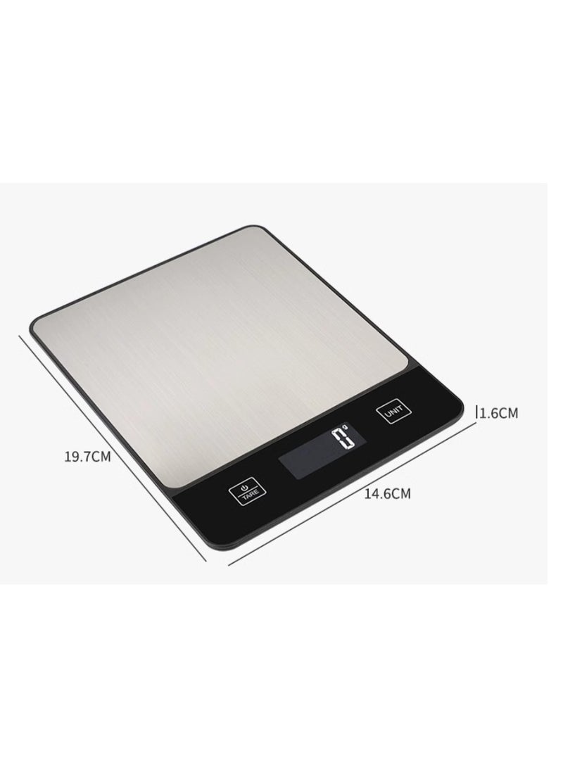 Premium 10KG Kitchen Scale Made of Stainless Steel! Water-Resistant! Accurate Measurement! 5 Measurement Units Easy Transfer!  2*AAA Batteries Included! Perfect for Kitchen! - Image 5