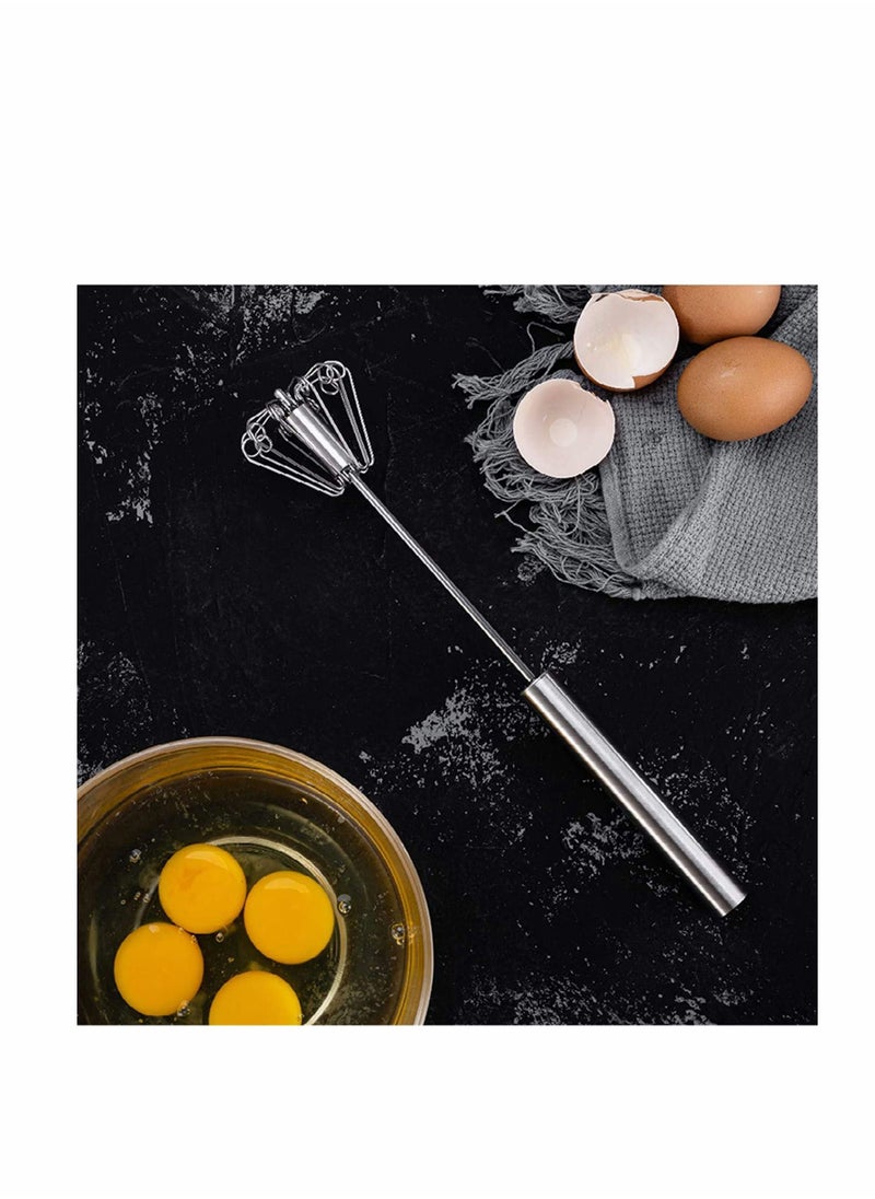 Y&D - Lakobos Stainless Whisks, Easy Whisk Hand Push Egg Beater Mixer, Use and Save Much Energy During Beating Mixing Stirring for Kitchen Blending,... - Image 1