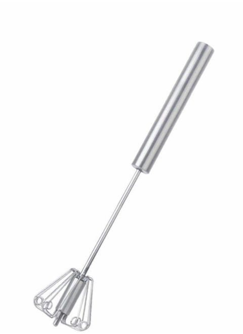 Lakobos Stainless Whisks, Easy Whisk Hand Push Egg Beater Mixer, Use and Save Much Energy During Beating Mixing Stirring for Kitchen Blending,...
